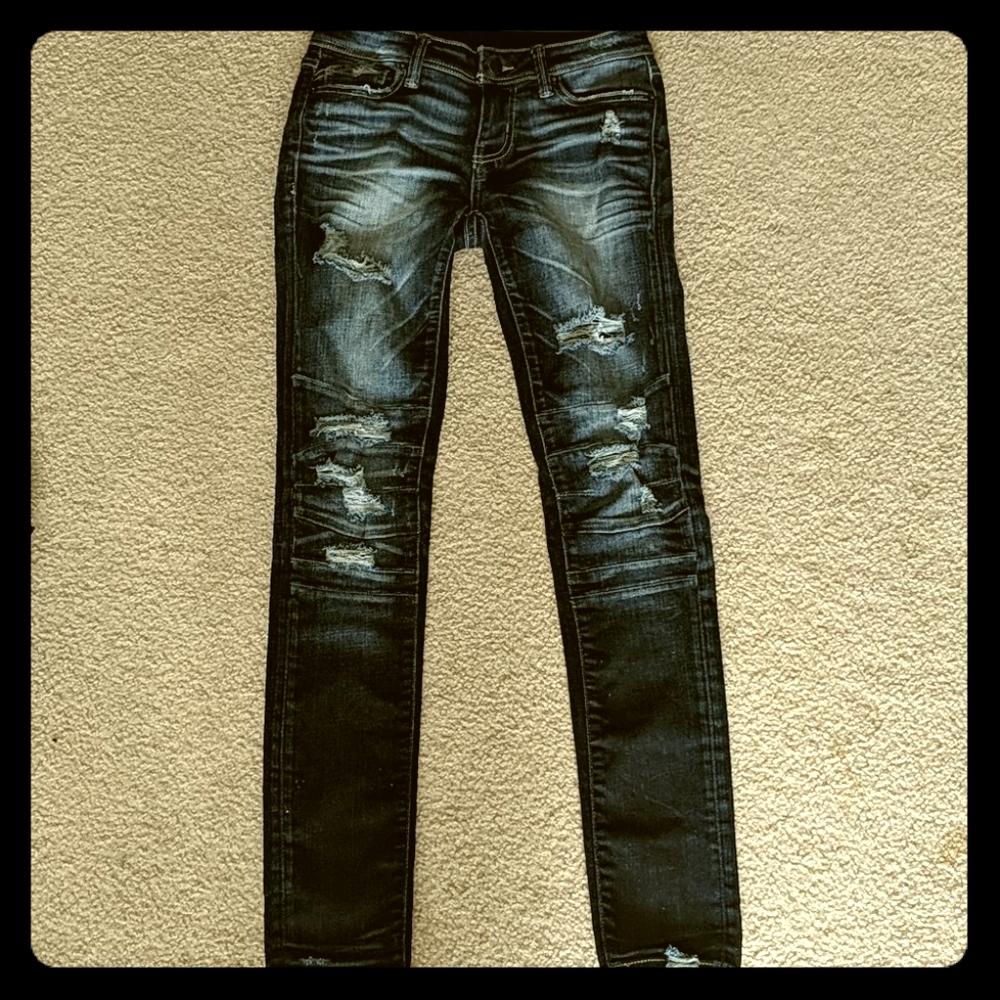 Buckle Black Skinny Jeans